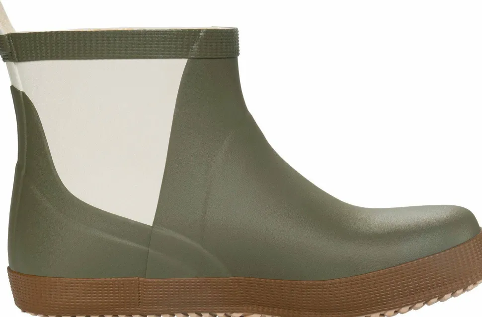 Viking Footwear Seilas Heritage Low Rubber Boot Olive/brown