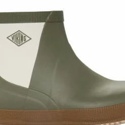 Viking Footwear Seilas Heritage Low Rubber Boot Olive/brown