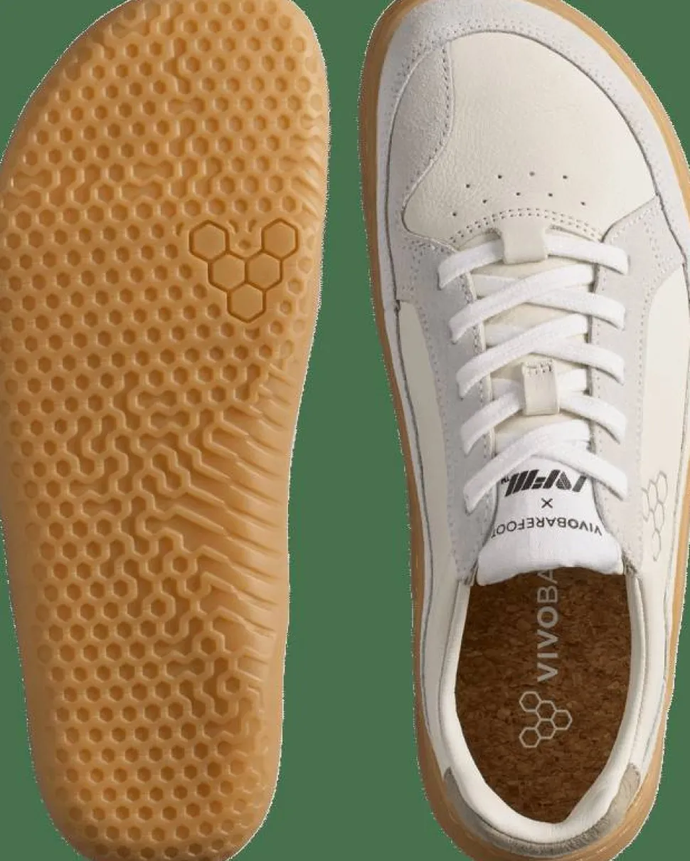 Vivobarefoot Men's Gobi II Sneaker Premium Leather Limestone Dusty Green