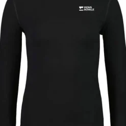 Women's Cascade Merino Base Layer Mock Neck Long Sleeve Black
