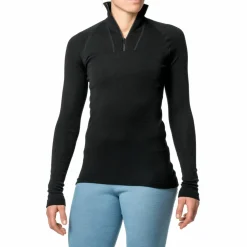 Woolpower Men's Zip Turtleneck Lite Black