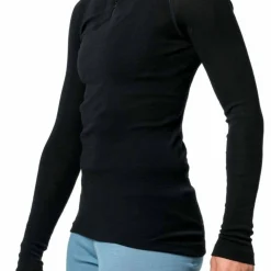Woolpower Men's Zip Turtleneck Lite Black