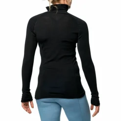 Woolpower Men's Zip Turtleneck Lite Black