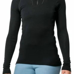 Woolpower Men's Zip Turtleneck Lite Black