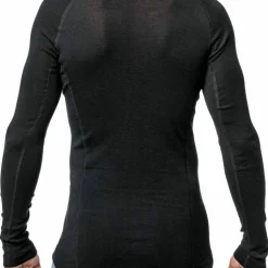 Woolpower Men's Zip Turtleneck Lite Black