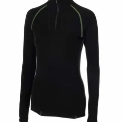 Woolpower Men's Zip Turtleneck Lite Black