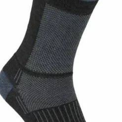 Wrightsock Coolmesh II Crew Black/grey W/ Stripes