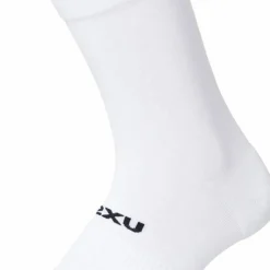 2XU Crew Socks 3 Pack White/Black