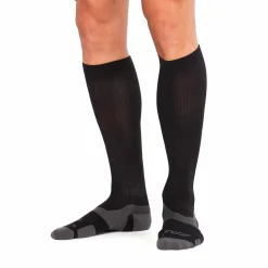 2XU VECTR Light Cushion Full Length Socks Black/Titanium