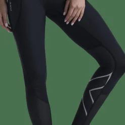 2XU Women's Aero Mesh Hi-Rise Compression Tights Black/silver Reflective