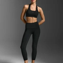 2XU Women's Form Stash Hi-Rise Compression 7/8 Black/black1
