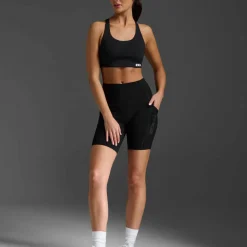 2XU Women's Form Stash Hi-Rise Bike Short Black/black1