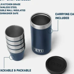Yeti Shot Glasses Black
